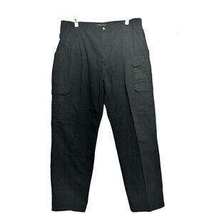 5.11 Tactical Series Womens 42 Black‎ Relaxed Fit Straight Leg Cargo Pants 74251